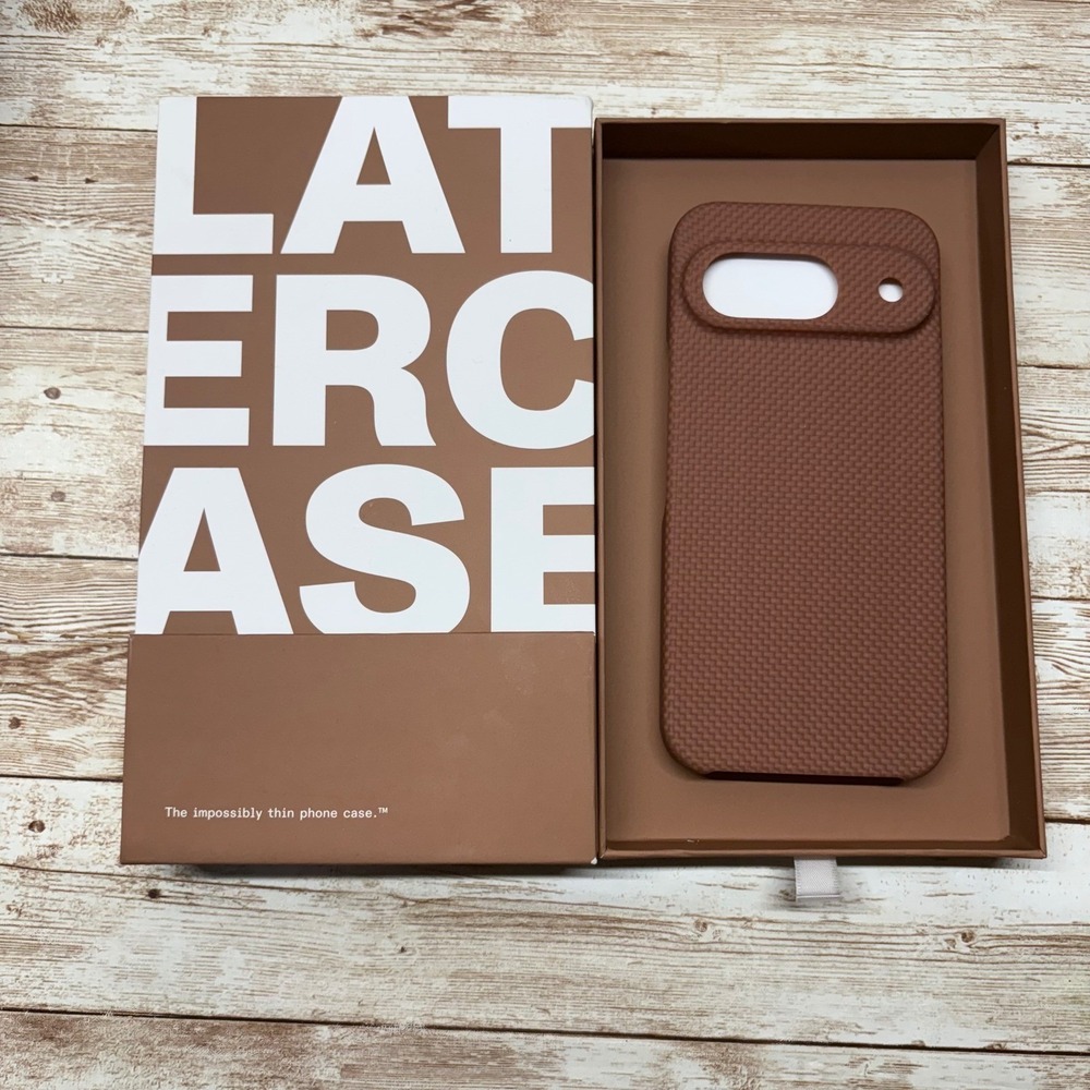 Latercase Pixel 9  Coffee Thin Phone Case Featherweight Open Box